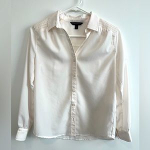 Banana Republic Sheer Button Up Blouse